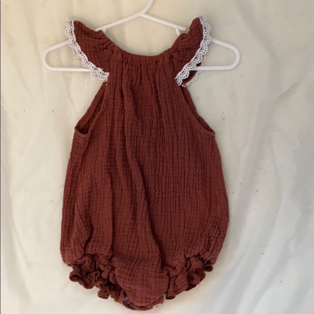 Rust colored boutique romper